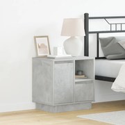 LED-es Éjjeli Asztal Beton Szürke 50x34,5x50 cm