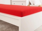 Jersey lepedő kiságyba EXCLUSIVE 60x120 cm piros