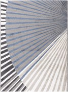 Norway szőnyeg 160x235 cm Csíkos Kék Divatos mintás Rövid És Puha sörték