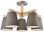 ELLIE mennyezeti lámpa 5xE27/60W/230V szürke