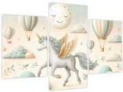 Kép - Boldog egyszarvú (90x60 cm)