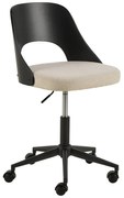 Fekete-bézs irodai szék Lucy – Actona