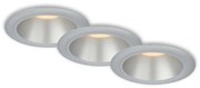 Briloner 7041-034-KÉSZLET 3x LED Fürdőszobai beépíthető lámpa LED/4,9W/230V ezüst