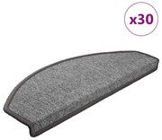 30 db sötétszürke, félkör alakú, nagy lépcsőszőnyegek 65 x 24 x 4 cm
