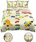 Rajzfilm autó mintás fiú paplanhuzat 140x200