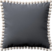 Dekoria párnahuzat Wera grafitszürke velvet 45x45