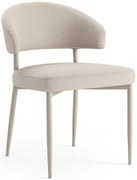 MAZZONI EXPORT IRIS Bézs (Basel 24 szövet)/szürke-bézs váz (cashmere) - MODERN KÁRPITOZOTT SZÉK BOHO STÍLUSÚ NAPPALIBA/ÉTKEZŐBE