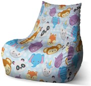 Bean babzsák gyermek állatkert - gyerek, színes