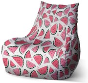 Bean babzsák görögdinnye - gyerek, piros / fehér