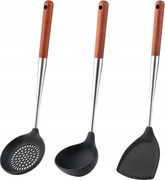 Szilikon konyhai eszközök szett 3 db-os merőkanál konyhai lapát non-stick