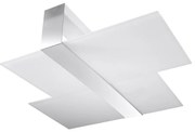 Sollux SL.0188 - Mennyezeti lámpa MASSIMO 2xE27/60W/230V fehér/króm