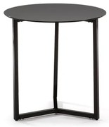 Marae fekete tárolóasztal, ⌀ 50 cm - Kave Home