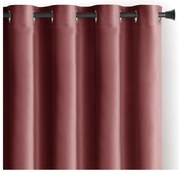 Rózsaszín bársony dimout (részleges sötétítő) függöny 140x245 cm Eyelets – Restilo