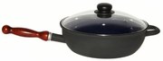 Sfinx Smalted pan with lid and wooden handle BSE,26 cm, 2.8 l