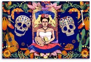 Gario Vászonkép Frida Kahlo Los Muertos Méret: 60 x 40 cm