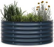 High Grow Half Circle, félkör alakú magaságyás, 105x43x60 cm, hullámos acéllemezből, egyszerű összeszerelés, rozsda- és fagyálló