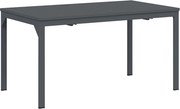 vidaXL Teraszasztal Antracit 180 x 80 x 74 cm Porszórt acél