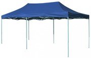 összecsukható, felállítható sátor 3 x 6 m kék