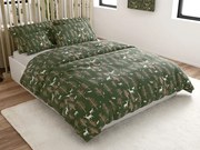 Mikroszálas ágyneműhuzat OAK DEER sötétzöld Ágyneműhuzat mérete: 70 x 90 cm | 140 x 220 cm