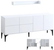 Lucky White and Black szekrény polccal