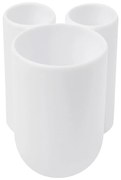 Fehér műanyag fogkefetartó pohár Touch – Umbra