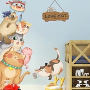 Falmatrica "Macskák" 103x75 cm