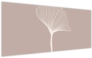 Kép - Bézs színű levelek N⁰5 (120x50 cm)
