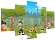 Kép - gyerekek a játszótéren (150x105 cm)