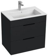 JIKA H4536021763521 - Fürdőszobai szekrény mosdóval CUBE 60,7x65 cm fekete