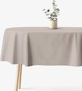 Goldea ovális pamut terítő - szürkésbarna 120 x 160 cm