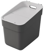 Sötétszürke újrahasznosított műanyag szelektív szemetes 20 l Ready To Collect – Curver