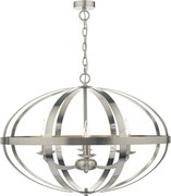 DAR LIGHTING SYM0646 SYMBOL Klasszikus Függesztett Lámpa Szatén Króm E14 IP20
