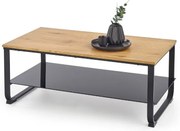 Artiga dohányzóasztal, arany tölgy / fekete