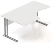Visio ergonomikus asztal 160 x 100 cm, bal, fehér