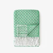 Goldea pamut takaró orient - zöld 140 x 200 cm