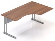 Visio LUX ergonomikus asztal 160 x 100 cm, jobb, dió