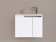 Piramida EURIDIKA fali fürdőszobabútor - mosdópult mosdó nélkül -2 ajtós - 65 x 48 x 53 cm