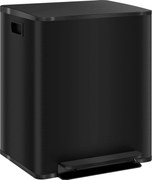 HOMCOM 2 x 25 L Pedálos Szemetes, Puha-záras Fedéllel és Pedálos Hulladék Leválasztó Rendszerrel, 47.7 x 37.5 x 56 cm | Aosom