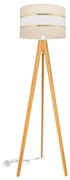 Állólámpa HELEN 1xE27/15W/230V krém/arany/tölgy