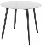 Rion étkezőasztal - 90 cm átmérő, márvány / fekete