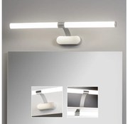 Brilagi - TUBEO LED fürdőszobai tükörvilágítás, 8 W, 230 V, 60 cm, IP44, ezüstszínű