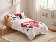 Gyermek pamut ágynemű MICKEY & MINNIE LOVE fehér Ágyneműhuzat mérete: 70 x 90 cm | 140 x 200 cm