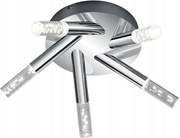 Fürdőszobai mennyezeti lámpa modern Led 3000k krómozott 5 pont 42 cm Trio