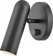 Olvasó fali lámpa kapcsolóval fekete Led 3000K hálószobába Hinkley