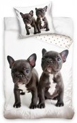 Kutyás Bulldog ágyneműhuzat 140×200cm, 70×90 cm