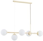 Csillár zsinóron DANSA 5xE14/10W/230V arany