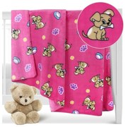 Bellatex Ella kiskuty rózsaszín gyermek takaró,100 x 150 cm