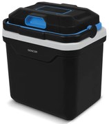 Sencor - Hordozható autós hűtőszekrény 24 l 60W/12V/230V fekete