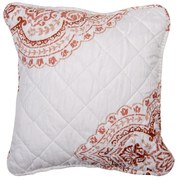 Steppelt párnahuzat fehér indás vintage virágos 40x40 cm