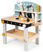 Fa gyerek szerelőasztal, munkapad 38 db